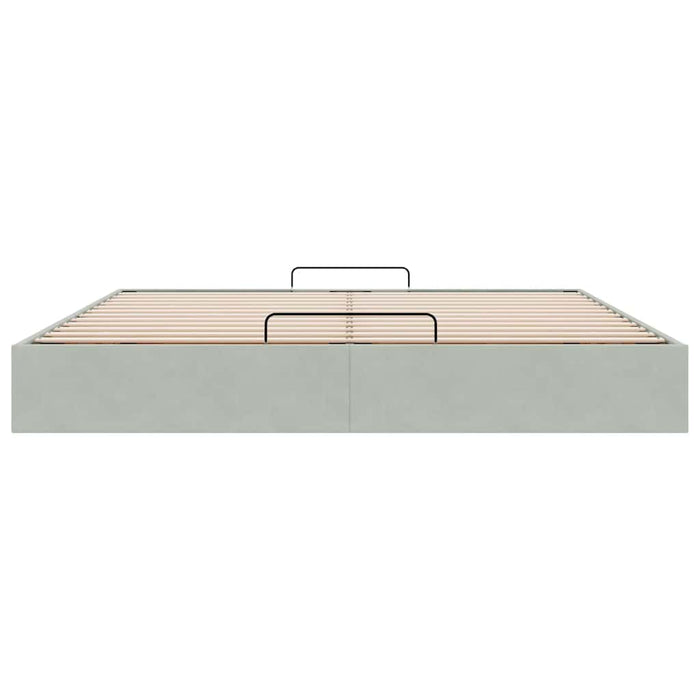 Struttura Letto Pouf senza Materasso 200x200 cm in Velluto 3310985