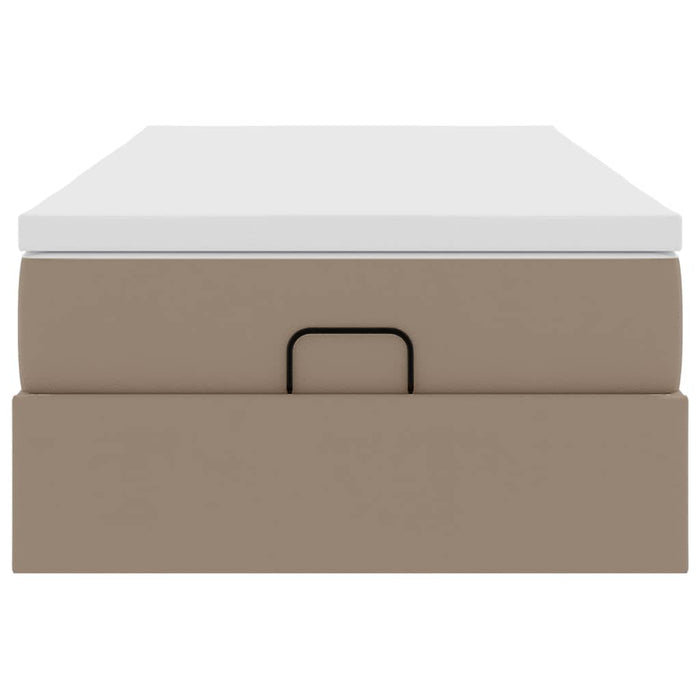 Struttura Letto Pouf con Materasso 90x200 cm Similpelle 3311020