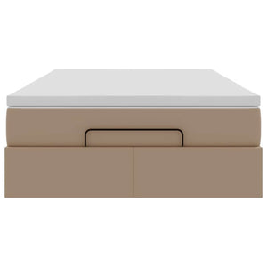 Struttura Letto Pouf con Materasso 120x190 cm Similpelle 3311030