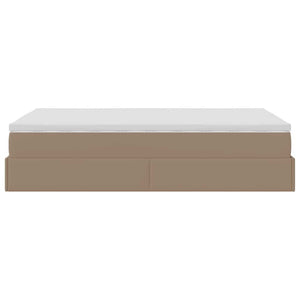 Struttura Letto Pouf con Materasso 120x190 cm Similpelle 3311030