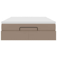 Struttura Letto Pouf con Materasso 140x190 cm Similpelle 3311040