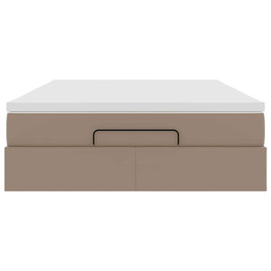 Struttura Letto Pouf con Materasso 140x190 cm Similpelle 3311040