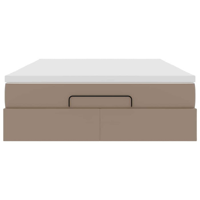 Struttura Letto Pouf con Materasso 140x200 cm Similpelle