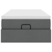 Struttura Letto Pouf con Materasso 90x190 cm in Tessuto 3311072