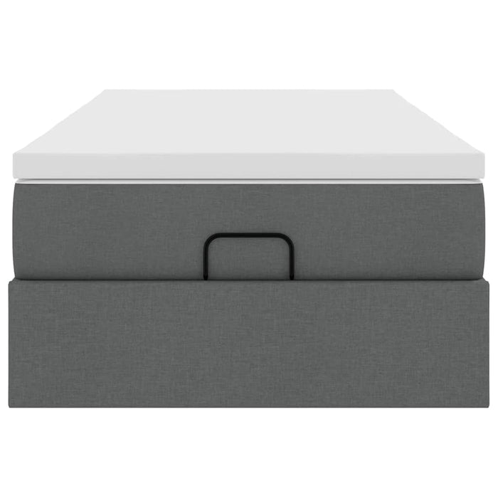 Struttura Letto Pouf con Materasso 90x190 cm in Tessuto 3311072