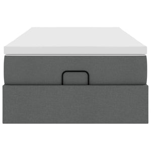 Struttura Letto Pouf con Materasso 90x190 cm in Tessuto