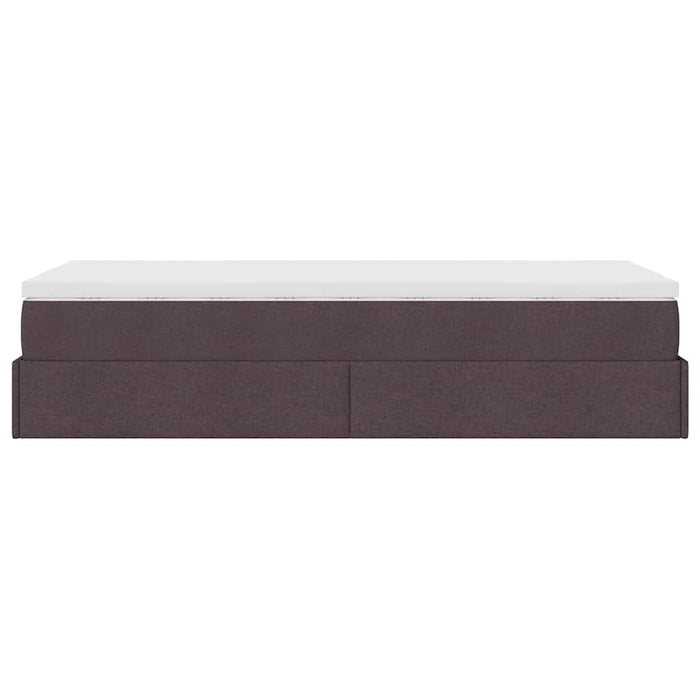 vidaXL Struttura Letto Pouf con Materasso 90x190 cm in Tessuto