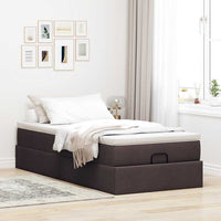 Struttura Letto Pouf con Materasso 90x200 cm in Tessuto 3311081