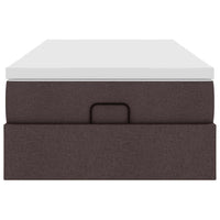 Struttura Letto Pouf con Materasso 90x200 cm in Tessuto 3311081