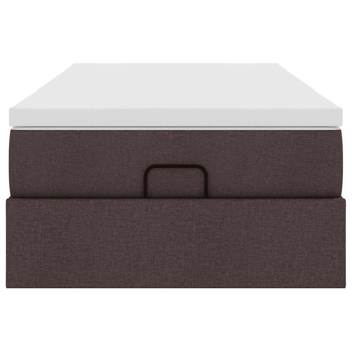 Struttura Letto Pouf con Materasso 90x200 cm in Tessuto 3311081