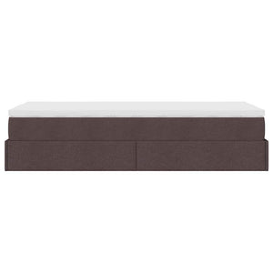 Struttura Letto Pouf con Materasso 90x200 cm in Tessuto 3311081