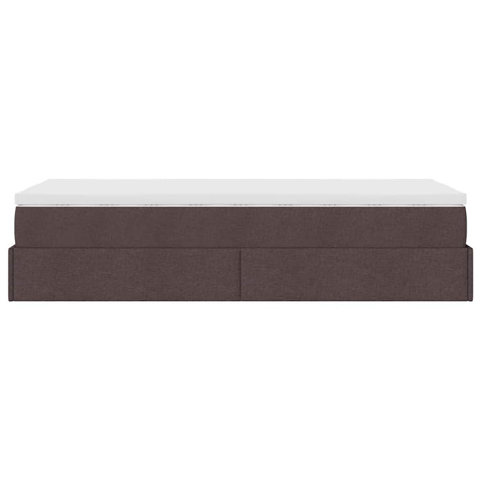 Struttura Letto Pouf con Materasso 90x200 cm in Tessuto 3311081