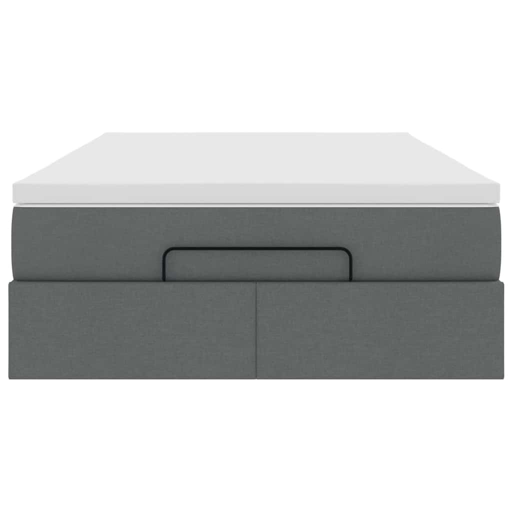 Struttura Letto Pouf con Materasso 80x200 cm in Tessuto 3311093