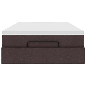 Struttura Letto Pouf con Materasso 120x200 cm in Tessuto