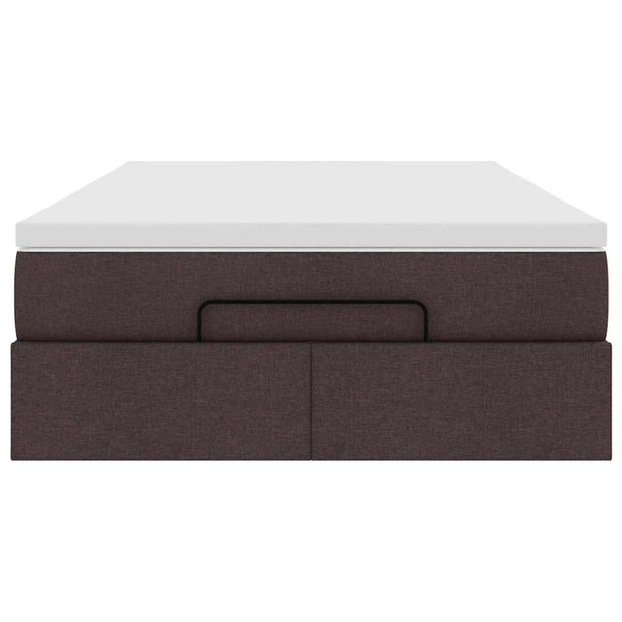 Struttura Letto Pouf con Materasso 120x200 cm in Tessuto