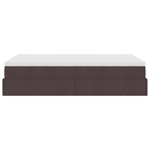 Struttura Letto Pouf con Materasso 120x200 cm in Tessuto