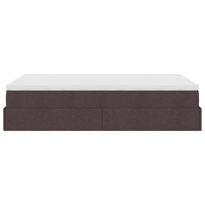 Struttura Letto Pouf con Materasso 120x200 cm in Tessuto