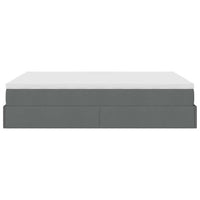 vidaXL Struttura Letto Pouf con Materasso 140x190 cm in Tessuto