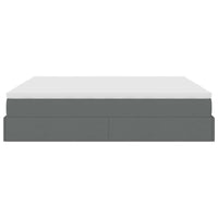 Struttura Letto Pouf con Materasso 160x200 cm in Tessuto 3311121