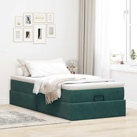 Struttura Letto Pouf con Materasso 80x200 cm Velluto 3311150