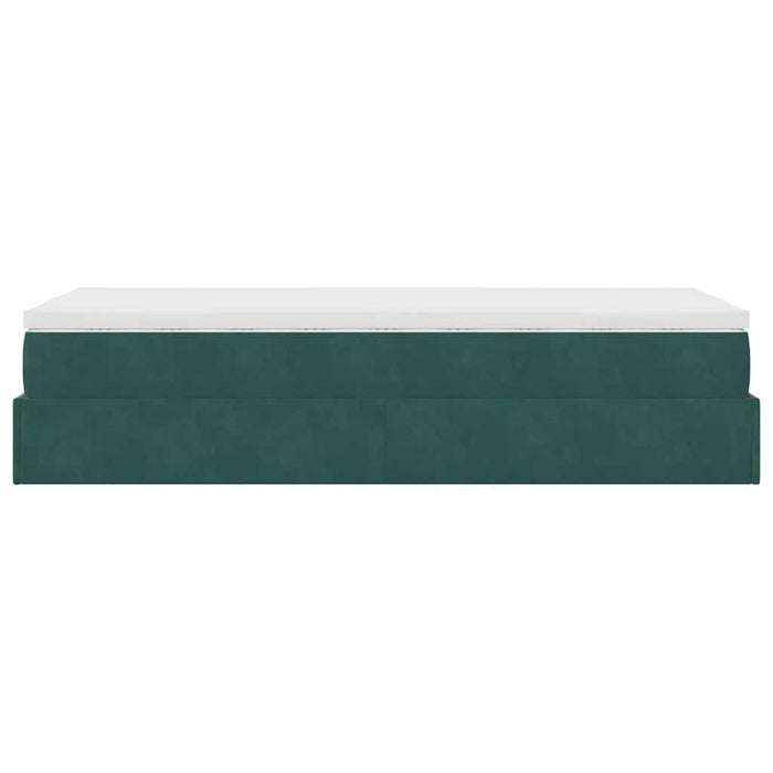 Struttura Letto Pouf con Materasso 80x200 cm Velluto 3311150