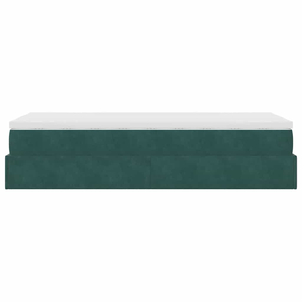vidaXL Struttura Letto Pouf con Materasso 90x190 cm in Velluto