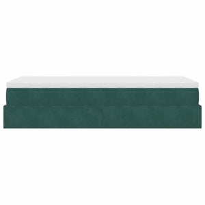 Struttura Letto Pouf con Materasso 90x190 cm in Velluto 3311156
