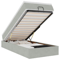 Struttura Letto Pouf con Materasso 100x200 cm Velluto 3311165