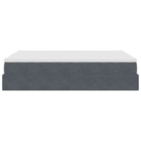 vidaXL Struttura Letto Pouf con Materasso 140x190 cm Velluto