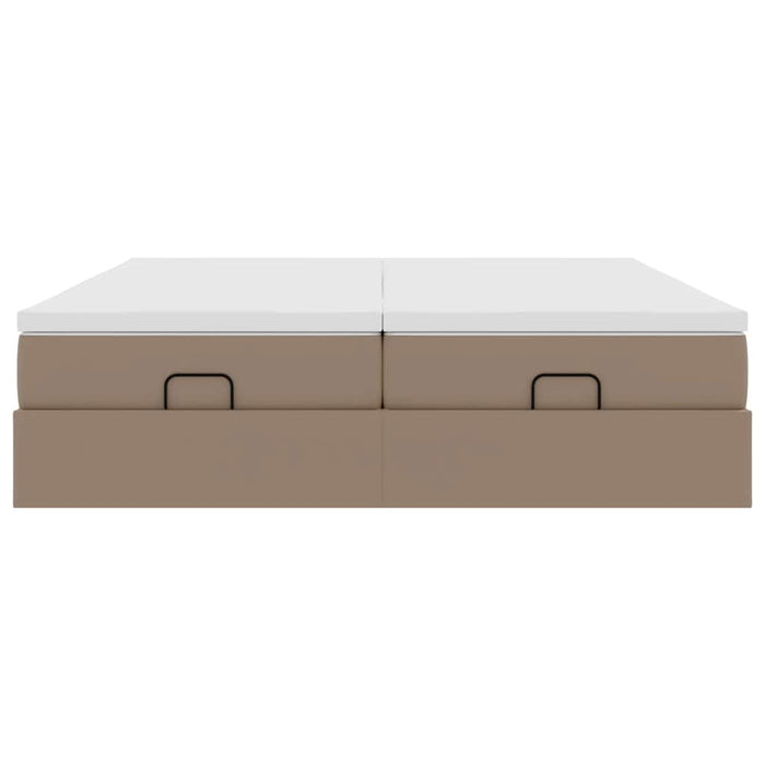 Struttura Letto Pouf con Materassi 160x200 cm Similpelle 3311223