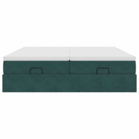 Struttura Letto Pouf con Materassi 200x200 cm Velluto 3311270