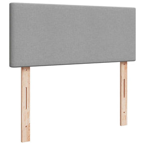 Pouf Letto con Materasso Grigio Chiaro 120x190 cm in Tessuto 3311359