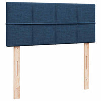 vidaXL Pouf Letto con Materasso Blu 120x200 cm in Tessuto