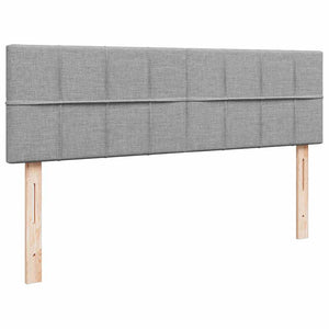 vidaXL Struttura Letto Pouf con Materasso 140x200 cm in Tessuto