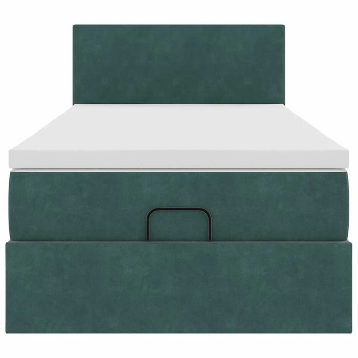 vidaXL Struttura Letto Pouf con Materasso 90x190 cm in Velluto