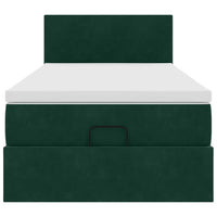 Struttura Letto Pouf con Materasso 90x190 cm in Velluto 3311672