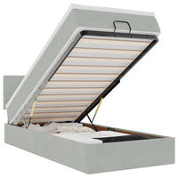 Struttura Letto Pouf con Materasso 80x200 cm in Velluto 3311735