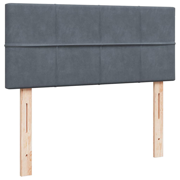 vidaXL Struttura Letto Pouf con Materasso 120x200 cm Velluto