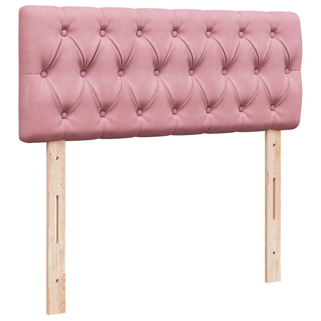 Pouf Letto con Materasso Rosa 120x190 cm Velluto 3311836