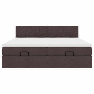 Struttura Letto Pouf con Materassi 160x200 cm in Tessuto 3311969