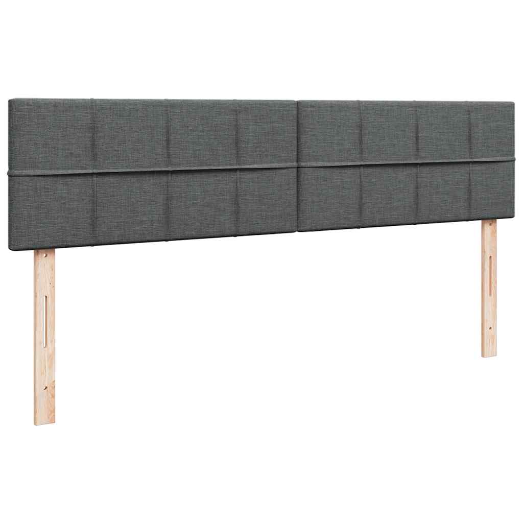 vidaXL Struttura Letto Pouf con Materassi 200x200 cm in Tessuto