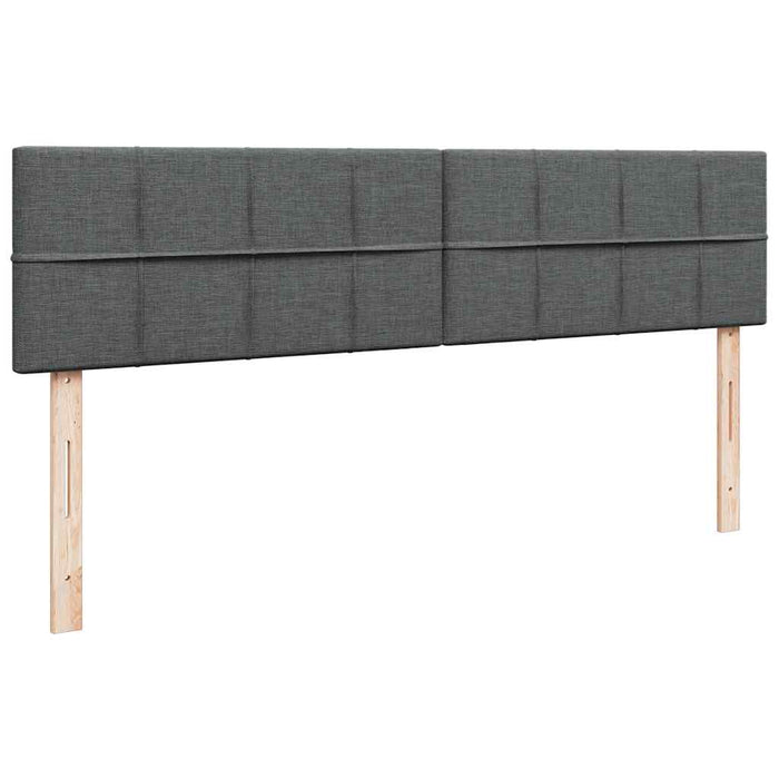 vidaXL Struttura Letto Pouf con Materassi 200x200 cm in Tessuto