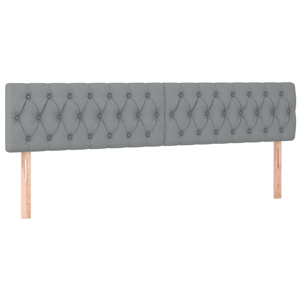 vidaXL Struttura Letto Pouf con Materassi 180x200 cm in Tessuto