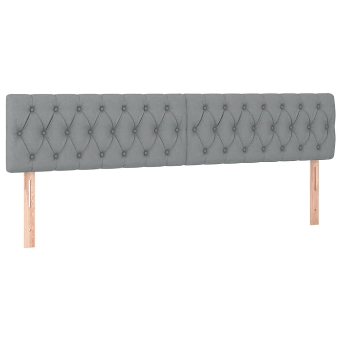 vidaXL Struttura Letto Pouf con Materassi 180x200 cm in Tessuto