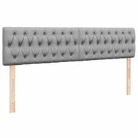 vidaXL Struttura Letto Pouf con Materassi 200x200 cm in Tessuto