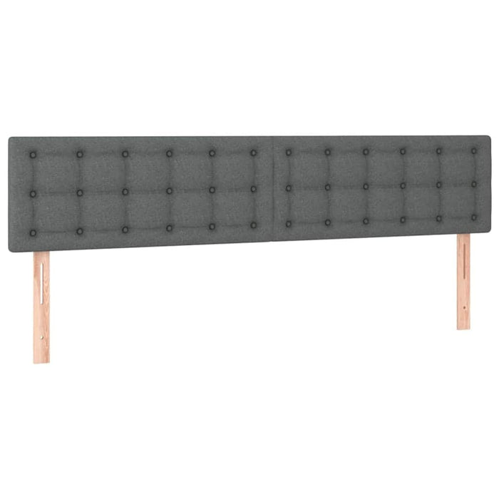 vidaXL Struttura Letto Pouf con Materassi 180x200 cm in Tessuto