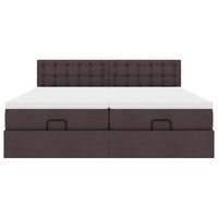 Struttura Letto Pouf con Materassi 180x200 cm in Tessuto 3312039