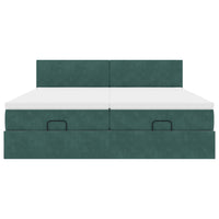 Struttura Letto Pouf con Materassi 200x200 cm Velluto 3312065