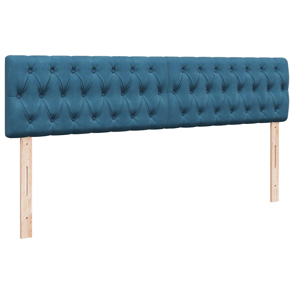 vidaXL Struttura Letto Pouf con Materassi 180x200 cm Velluto