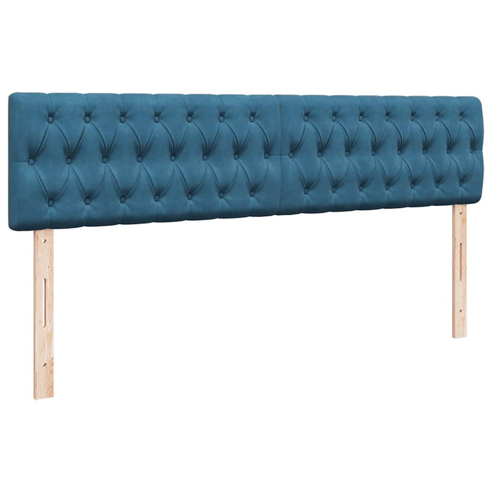 vidaXL Struttura Letto Pouf con Materassi 180x200 cm Velluto